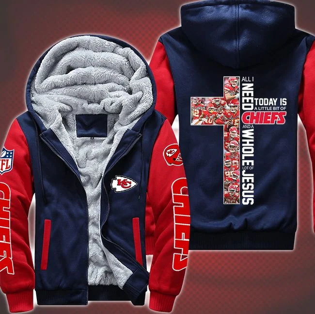 Kansas City Chiefs Fleece Hoodie JS25 - Image 3