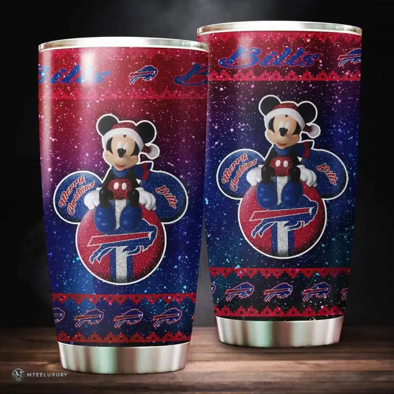 Buffalo Bills Christmas Tumbler Cup