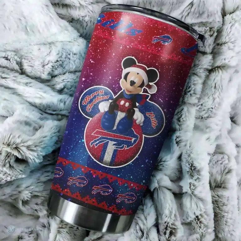 Buffalo Bills Christmas Tumbler Cup - Image 3