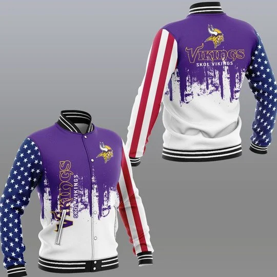 Minnesota Vikings Baseball Jacket FO27