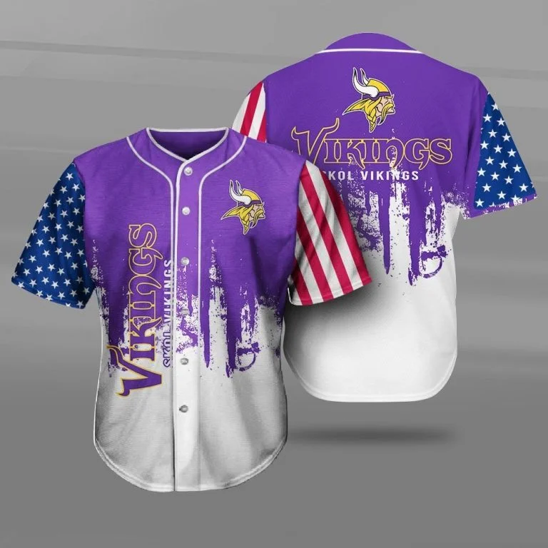 Minnesota Vikings Baseball Jersey IC27