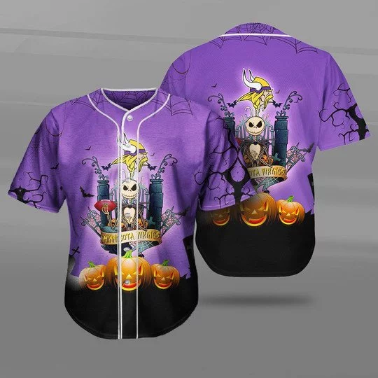 Minnesota Vikings Baseball Jersey JU93