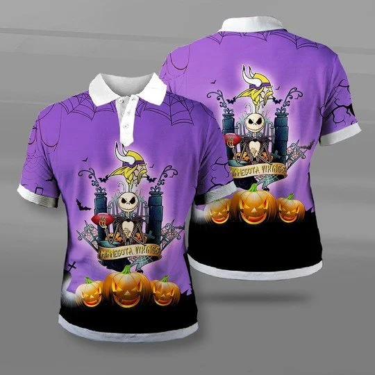 Minnesota Vikings Polo T-Shirt Full Size HX76