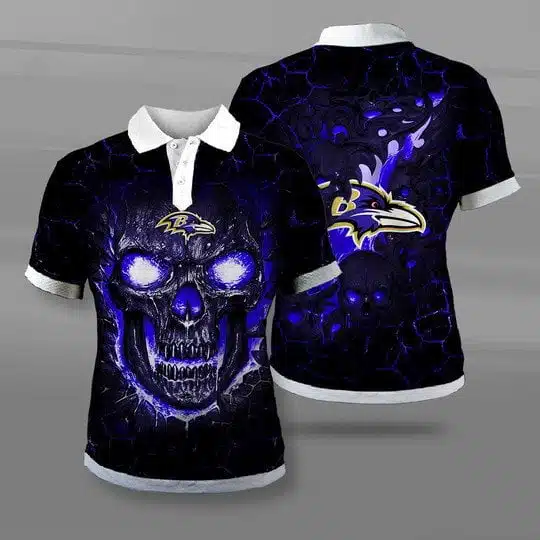 Baltimore Ravens Polo T-Shirt Full Size TF42