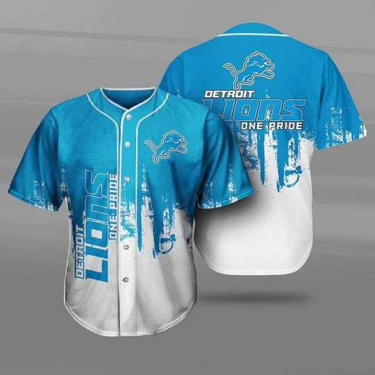 Detroit Lions Baseball Jersey BZ30