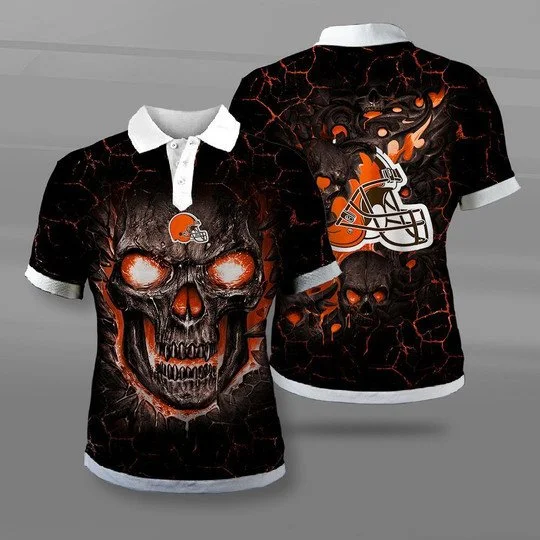Cleveland Browns Polo T-Shirt Full Size YE93