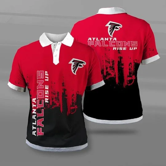 Atlanta Falcons Polo T-Shirt Full Size UU21
