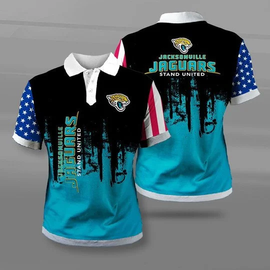 Jacksonville Jaguars Polo T-Shirt Full Size KV38