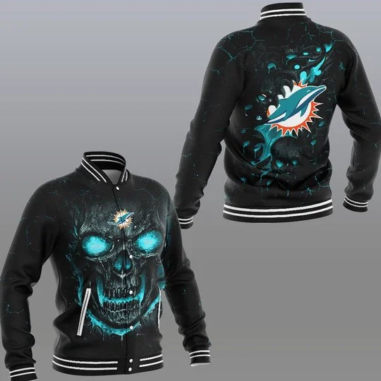 Miami Dolphins Baseball Jacket KK24