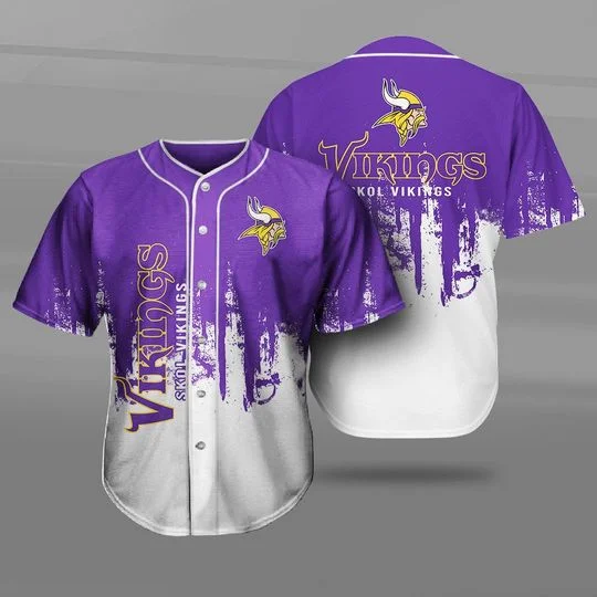 Minnesota Vikings Baseball Jersey ZU36