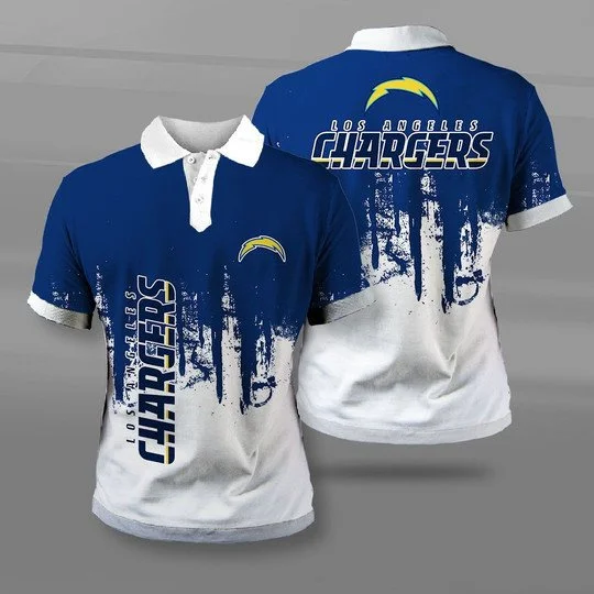 Los Angeles Chargers Polo T-Shirt Full Size XY38