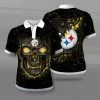 Pittsburgh Steelers Polo T-Shirt Full Size UZ49