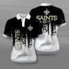 New Orleans Saints Polo T-Shirt Full Size XP82