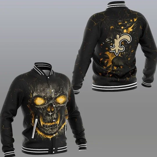 New Orleans Saints Baseball Jacket HR14