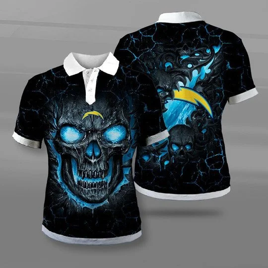 Los Angeles Chargers Polo T-Shirt Full Size XO41