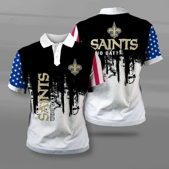 New Orleans Saints Polo T-Shirt Full Size YJ40
