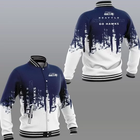 Seattle Seahawks Baseball Jacket KX15