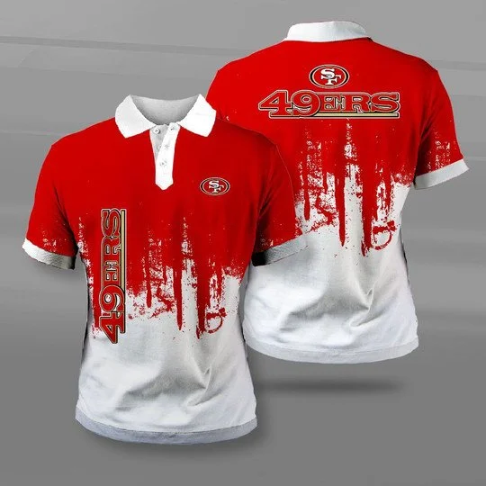 San Francisco 49ers Polo T-Shirt Full Size ND72