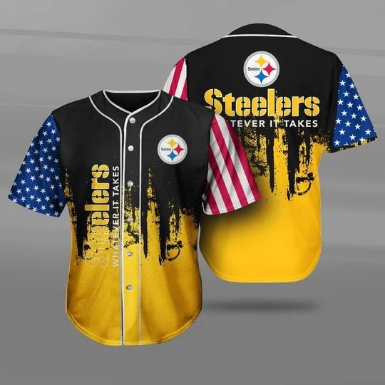 Pittsburgh Steelers Baseball Jersey RI39