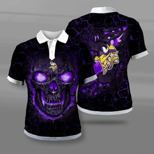 Minnesota Vikings Polo T-Shirt Full Size HJ81