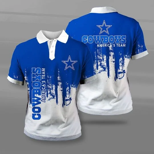Dallas Cowboys Polo T-Shirt Full Size NE82