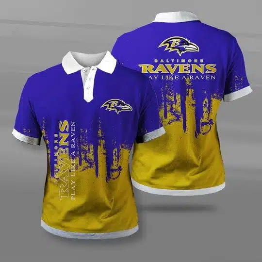 Baltimore Ravens Polo T-Shirt Full Size IY62