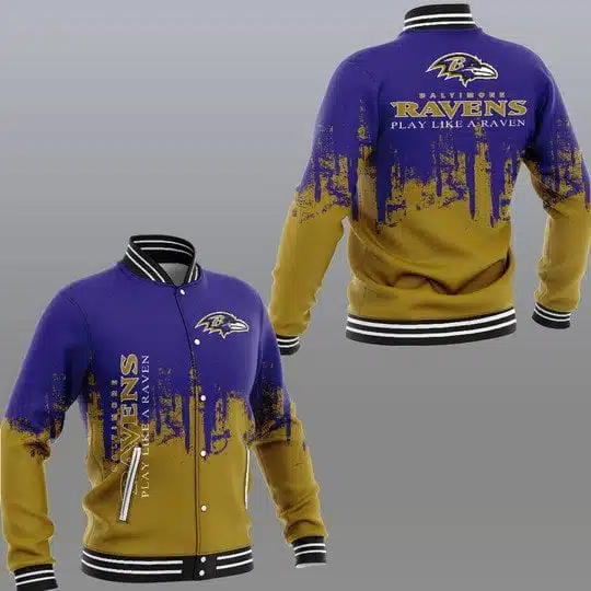 Baltimore Ravens Baseball Jacket TC82