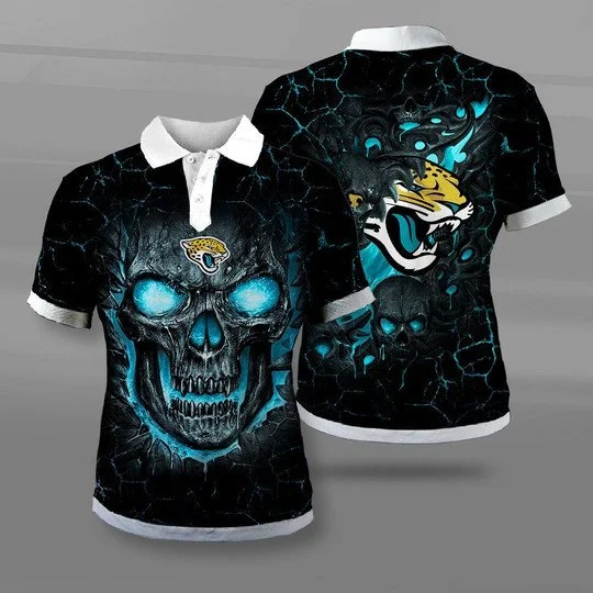 Jacksonville Jaguars Polo T-Shirt Full Size PJ49