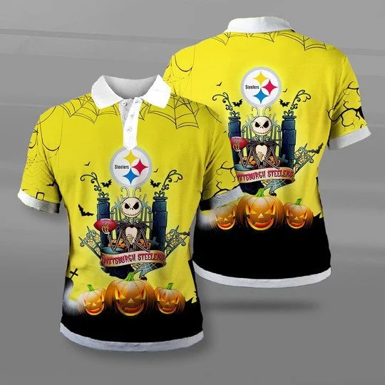 Pittsburgh Steelers Polo T-Shirt Full Size KN18