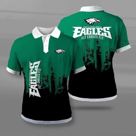Philadelphia Eagles Polo T-Shirt Full Size KN18