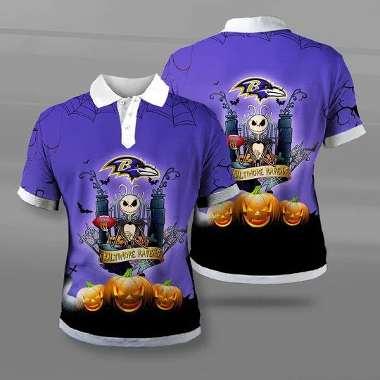 Baltimore Ravens Polo T-Shirt Full Size ND73