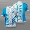 Detroit Lions Polo T-Shirt Full Size VE39