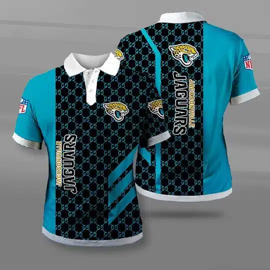 Jacksonville Jaguars Polo T-Shirt Full Size MJ67