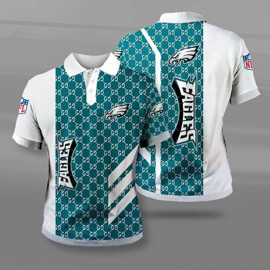 Philadelphia Eagles Polo T-Shirt Full Size HY71