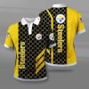 Pittsburgh Steelers Polo T-Shirt Full Size GC38