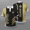 New Orleans Saints Polo T-Shirt Full Size JX13