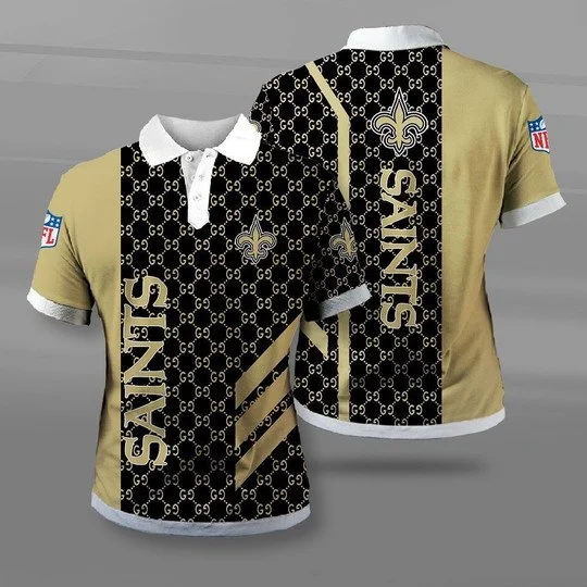 New Orleans Saints Polo T-Shirt Full Size JX13