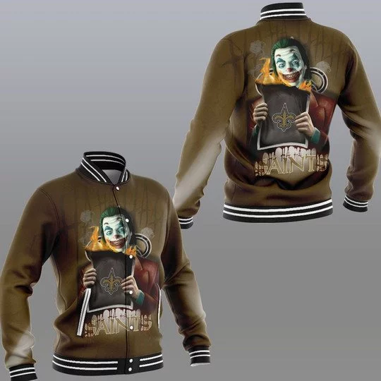 New Orleans Saints Baseball Jacket KF89