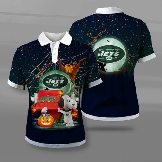 New York Jets Polo T-Shirt Full Size GG19