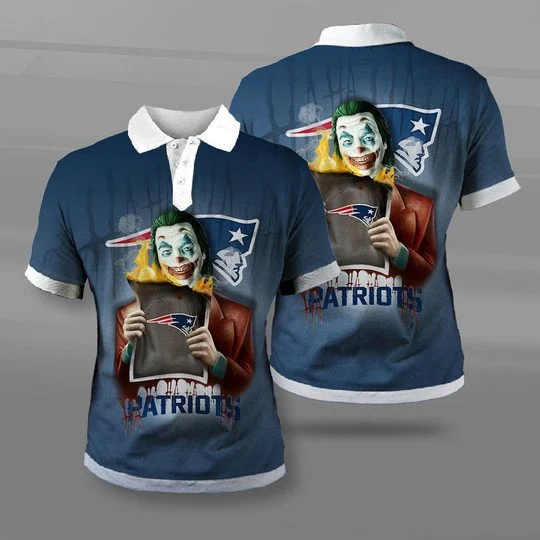 New England Patriots Polo T-Shirt Full Size GU71