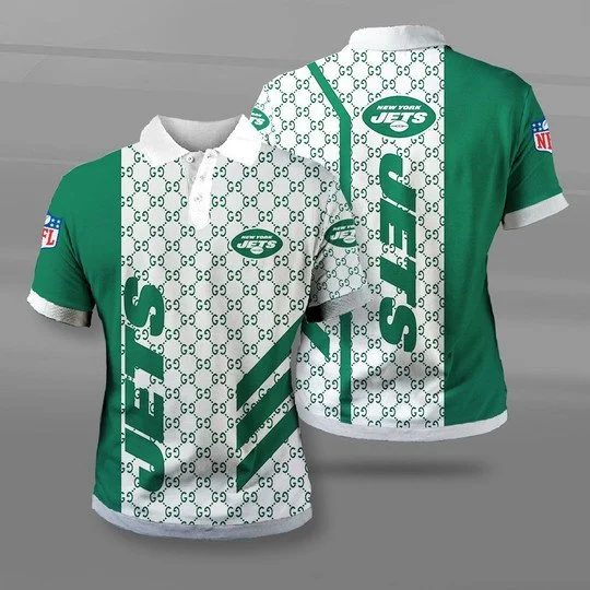 New York Jets Polo T-Shirt Full Size TZ92