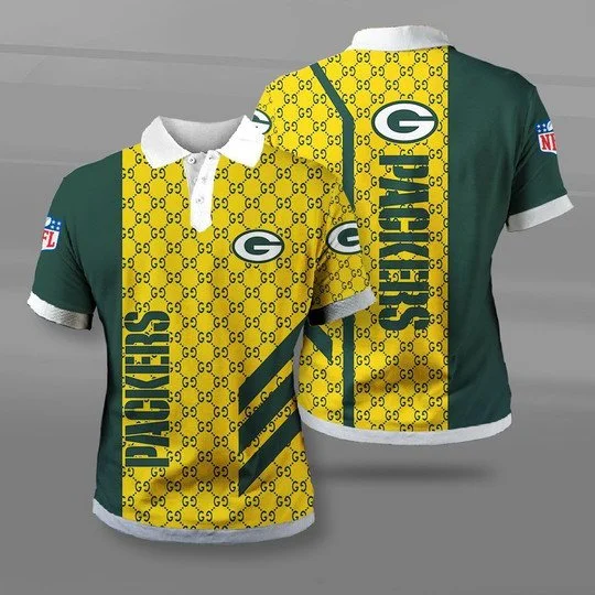 Green Bay Packers Polo T-Shirt Full Size TG52