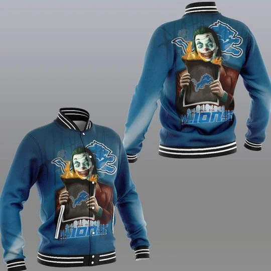 Detroit Lions Baseball Jacket UN74