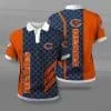 Chicago Bears Polo T-Shirt Full Size YE39