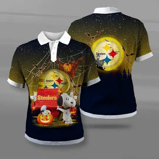 Pittsburgh Steelers Polo T-Shirt Full Size ZY38
