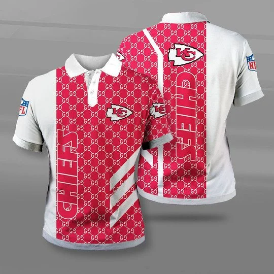 Kansas City Chiefs Polo T-Shirt Full Size JL29