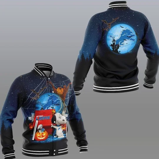 Detroit Lions Baseball Jacket CY89