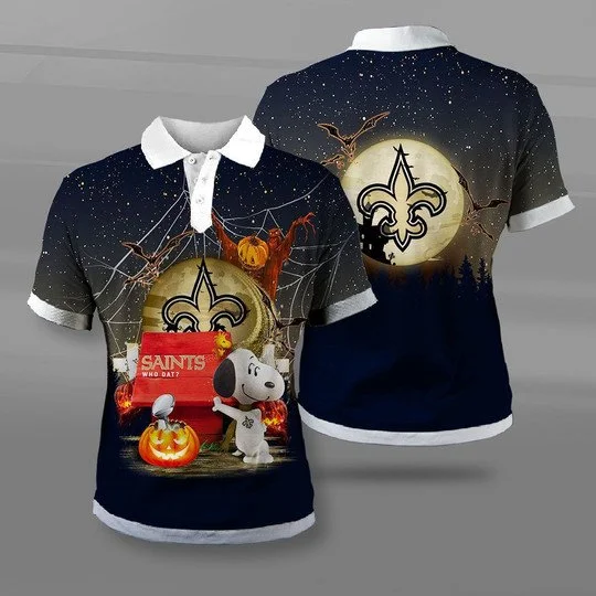 New Orleans Saints Polo T-Shirt Full Size CY27