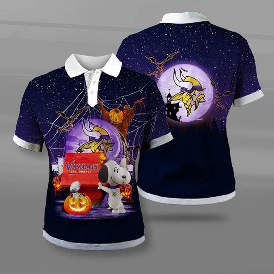 Minnesota Vikings Polo T-Shirt Full Size UN65