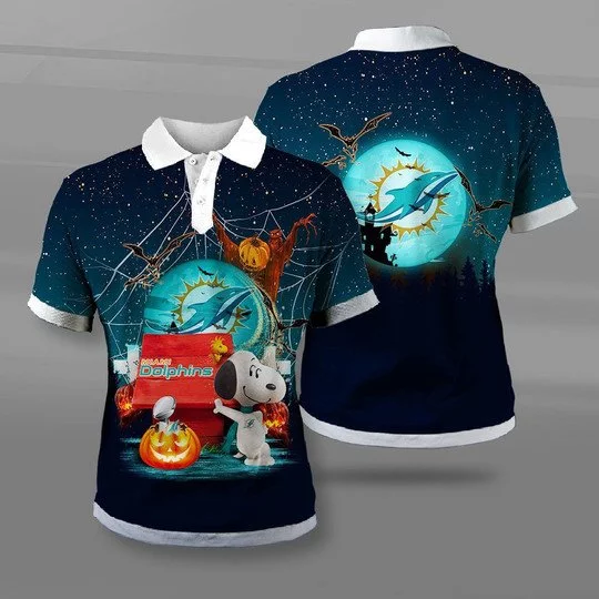 Miami Dolphins Polo T-Shirt Full Size IE29